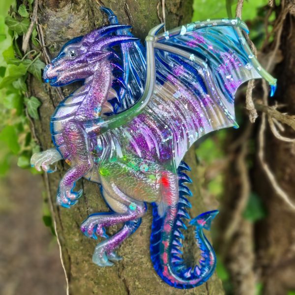 Dragon décoratif en résine