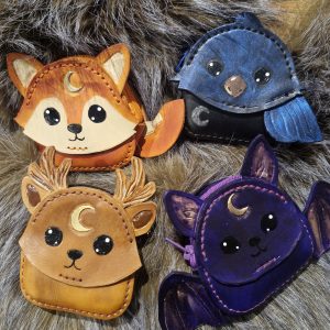 Porte monnaie en cuir Moonanimals