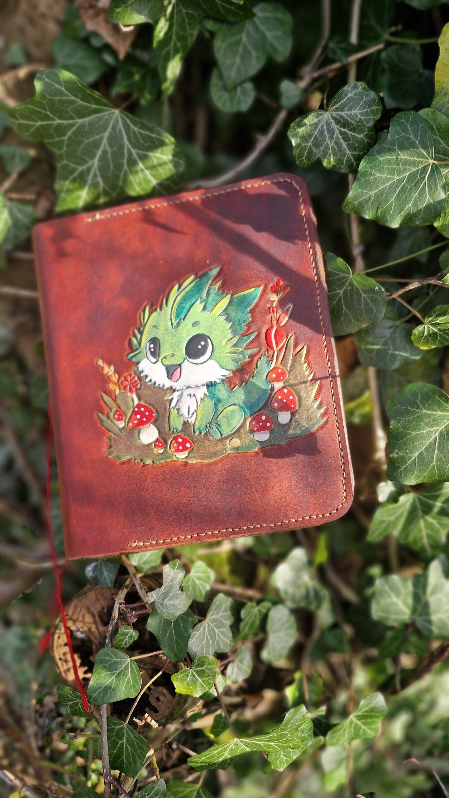 Grimoire en cuir carnet à dessin