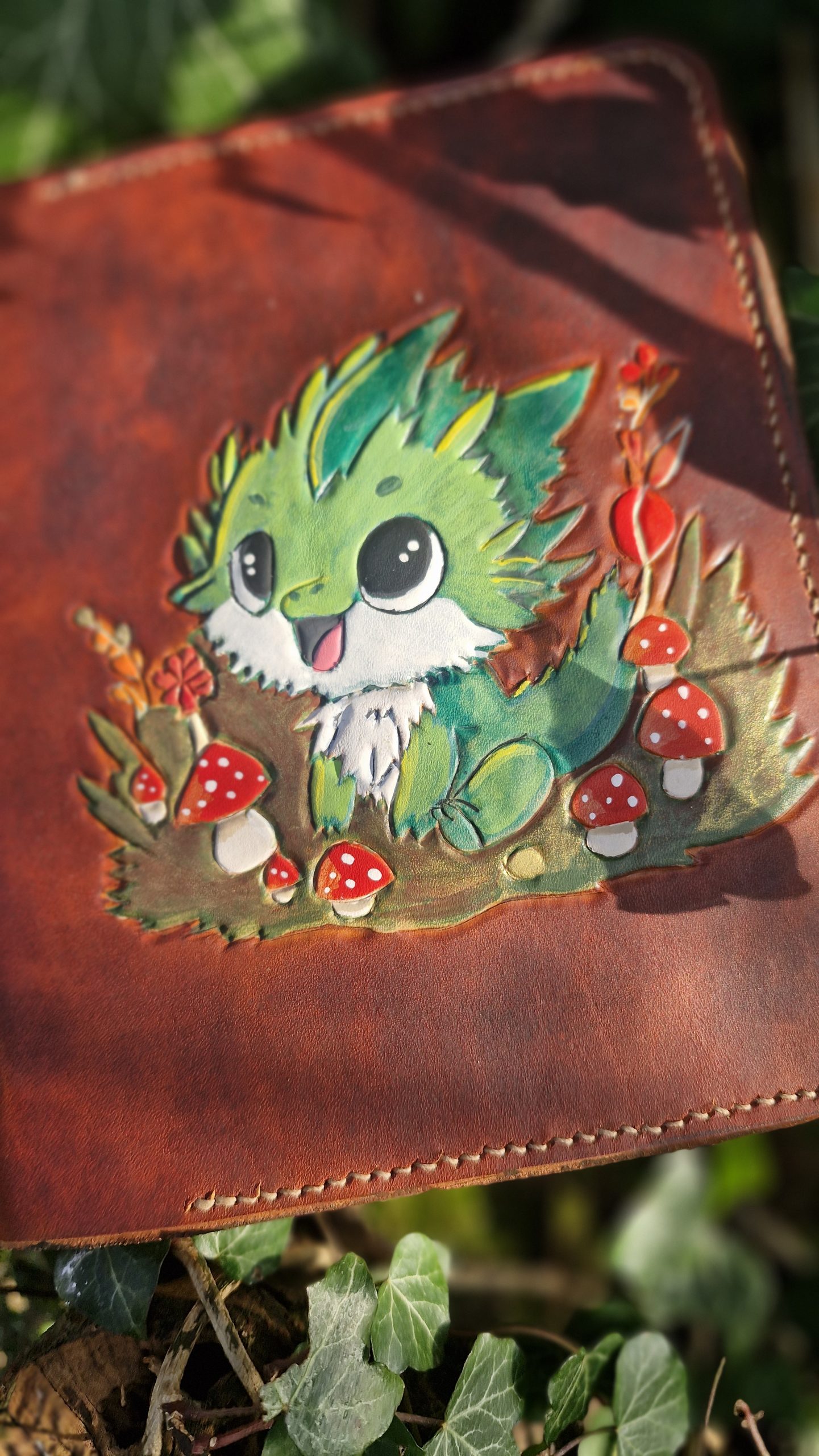 Grimoire en cuir carnet à dessin