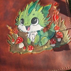 Grimoire en cuir carnet à dessin