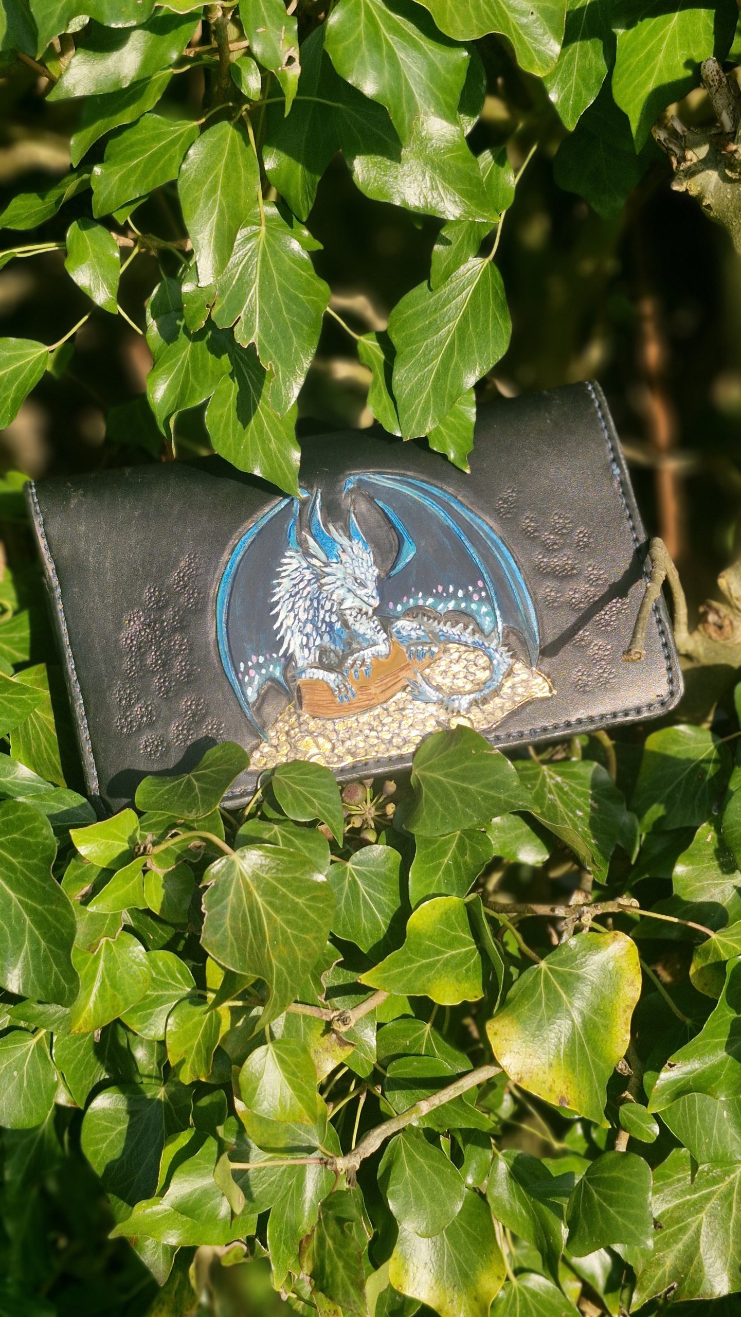 Porte-chéquier en cuir personnalisable