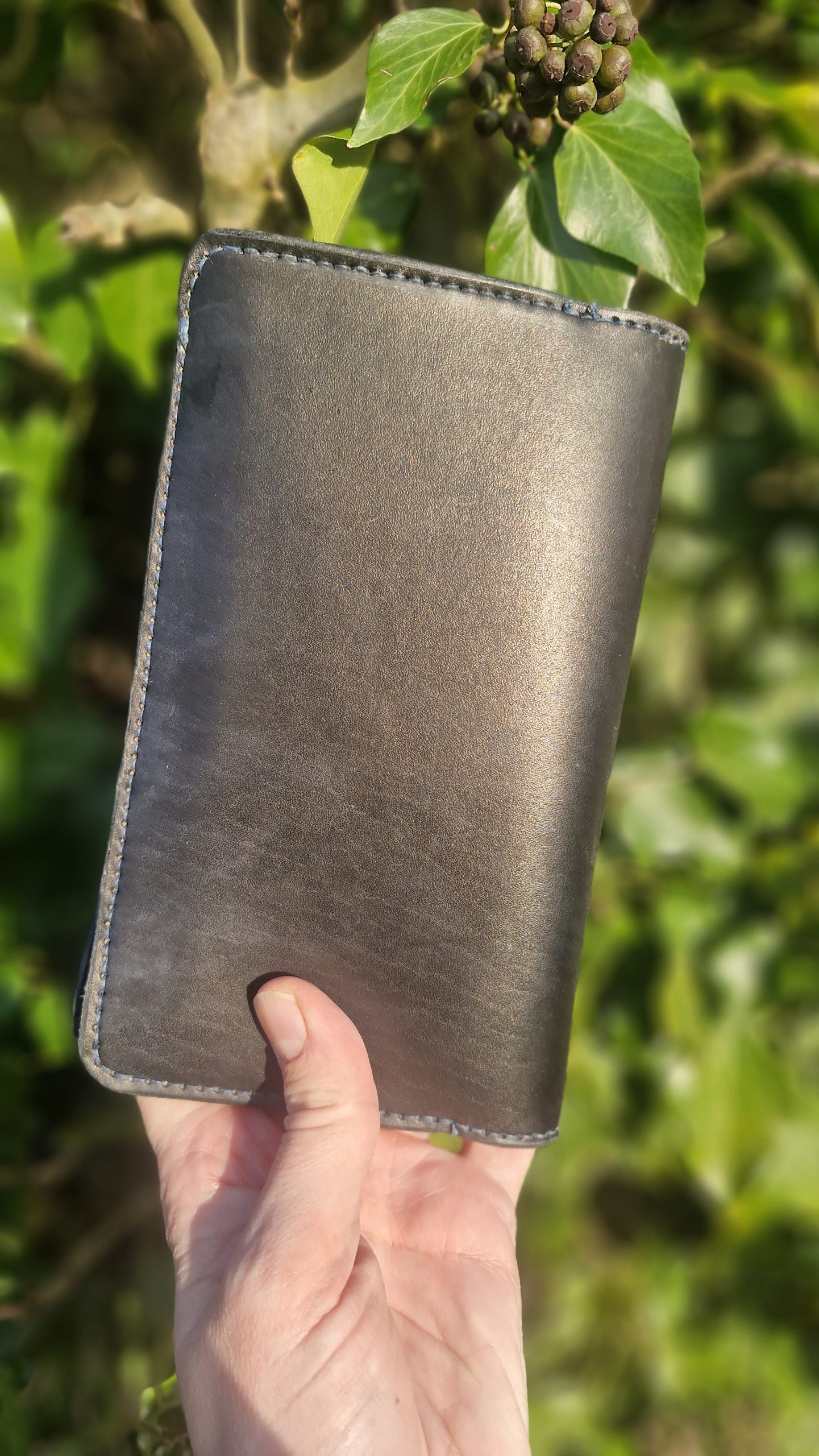 Porte-chéquier en cuir personnalisable